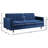 Conn 85" Velvet Square Arm Sofa-32926682
