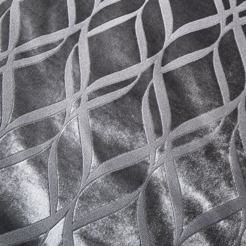 Geometric Rectangular Cushion, Slate