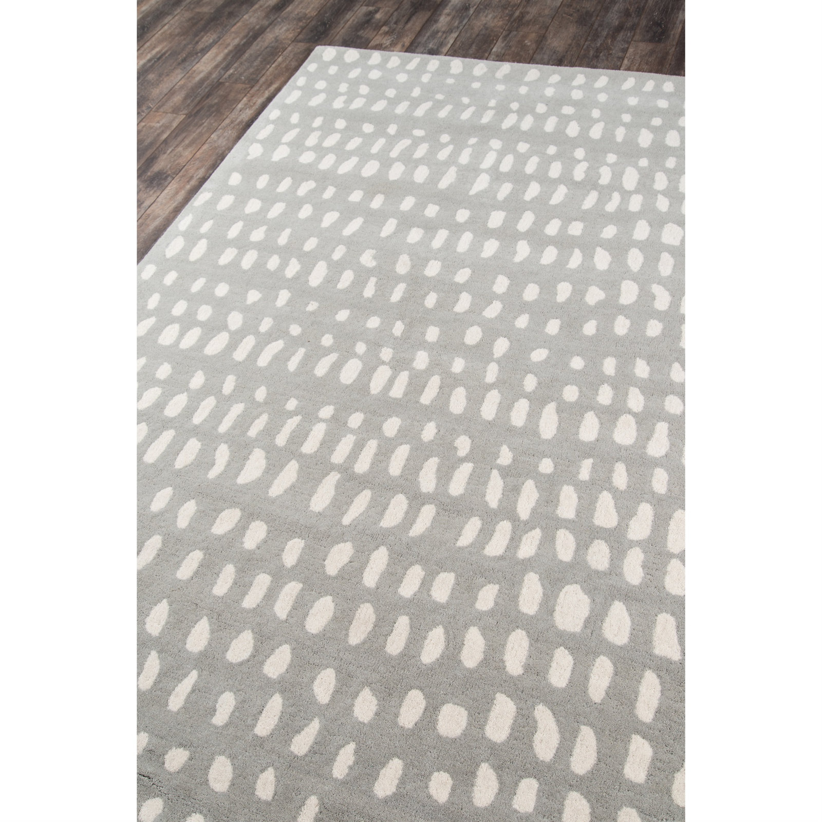 Pacchi Gray Hand-Tufted Abstract Rug, Rectangle 3'6" x 5'6"