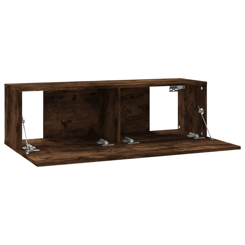 Angeleen Unfinished TV Stand, 100cm, Smoke Oak