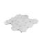 10.9" x 12.5" Marble Mosaic Tile