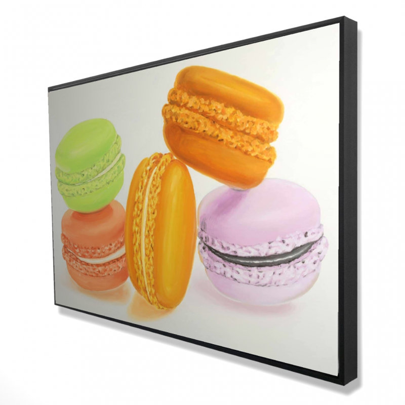 "Petites bouchées de macarons" sur toile