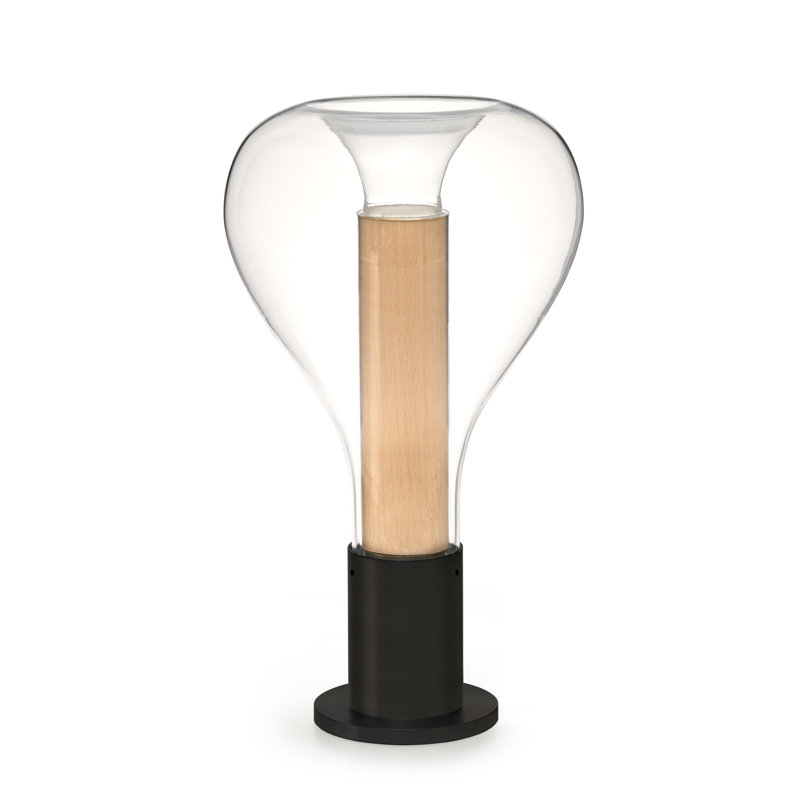 Lampe de table Eris par Mayice Studio, Noir mat, Hêtre naturel