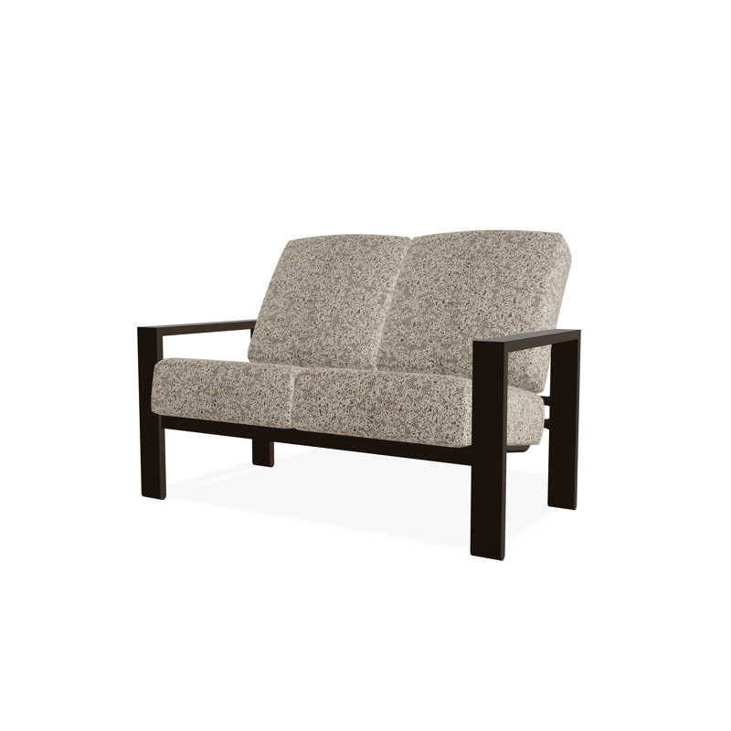 Causeuse Larssen, Kona, Tissage uni cendre coulée Sunbrella®