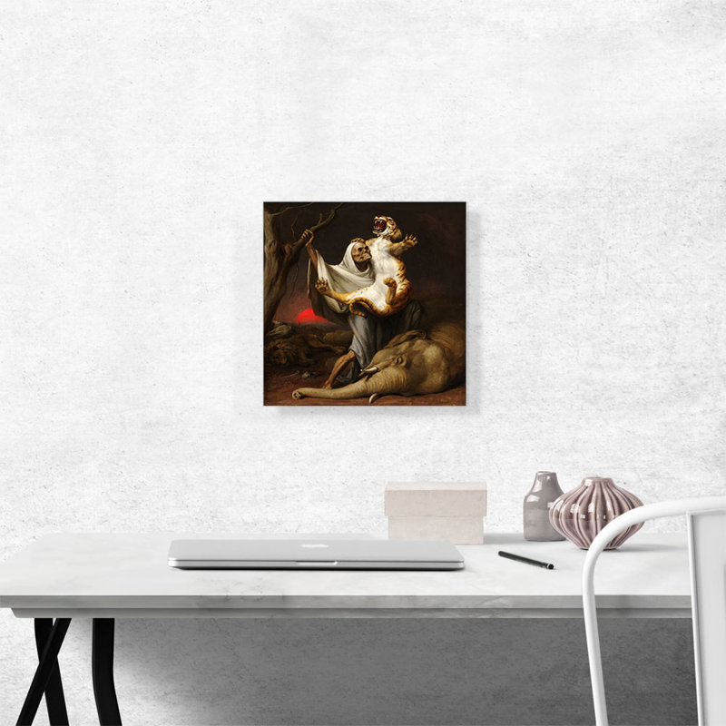 «Power of Mort 1890» par William Holbrook Beard - impression sur toile tendue, H 12 po x l 12 po x P 0,75 po