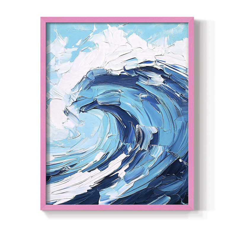 NAUTICAL Series XCI, reproduction encadrée - bois massif, H 21 po x l 17 po, Rose