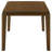 Warren Dark Brown Rectangular Dining Table