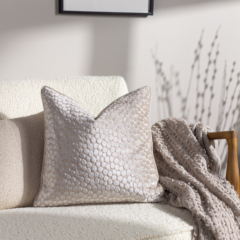 Jackie Hand Woven Throw Blanket, Feather
