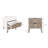 Nightstand In Rustic Gray And White-698770324