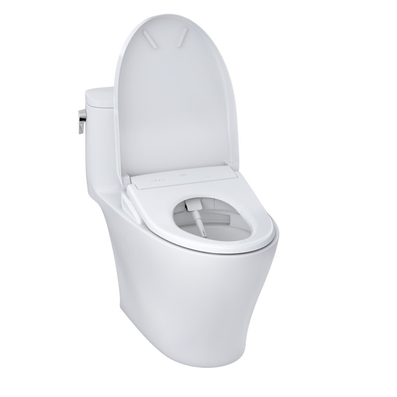 WASHLET 27" 1 GPF Elongated Floor Mounted One-Piece Toilet (Seat Included)
