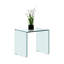 Table de bout transparente en verre trempé pour table d'appoint Whole
