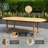 Anautica 8 - Person Teak Wood Patio Dining Set with Oval Table