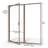 Deluxe 68.62 in. H Framed Shower Door with Magnetic Catch and Header-17243271-16968615