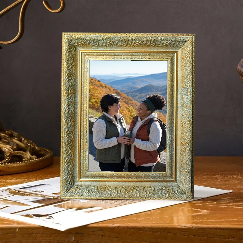 Cadre photo à 3 tablettes 8 pièces x 8 po or antique 8 po x 10 po, Antique Gold, 3, 8" W x 10" H