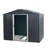 8Ft X 6Ft Outdoor Metal Storage Shed With Metal Foundation,Black-120488067-120488069