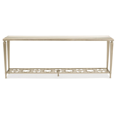 Caracole Classic 77'' W Glass Console Table