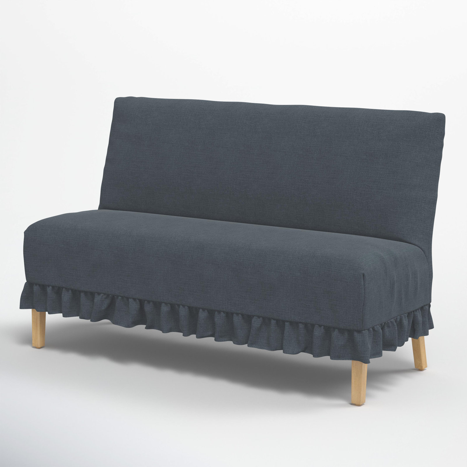 Maggie 57" Bench, Classic Navy Linen
