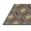 Tapis décoratif à motif géométrique brun clair-951792564
