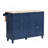 Farmhouse Kitchen Island Set with Drop Leaf and 2 Seatings,Dining Table Set with Storage Cabinet, Drawers and Towel Rack-216049092