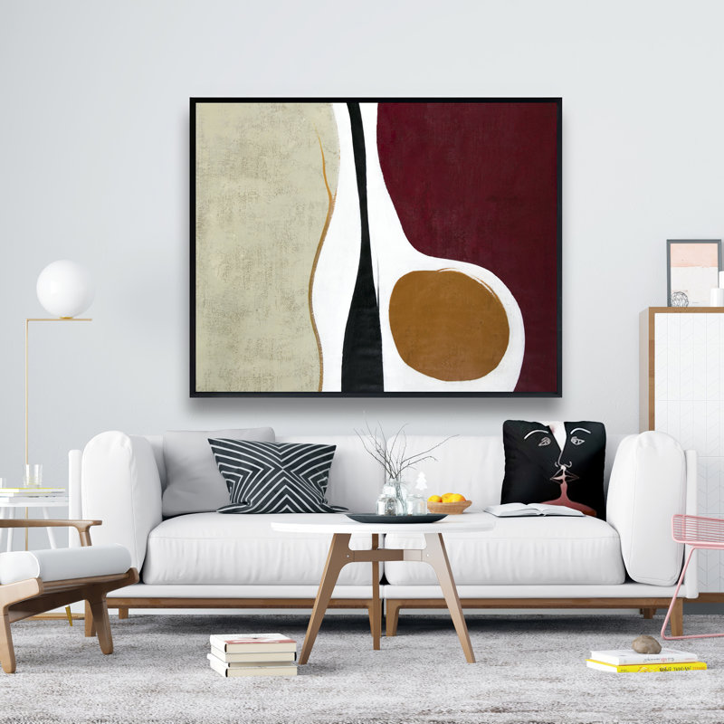 Multiform - Abstract Shapes Framed Canvas for Home Decor