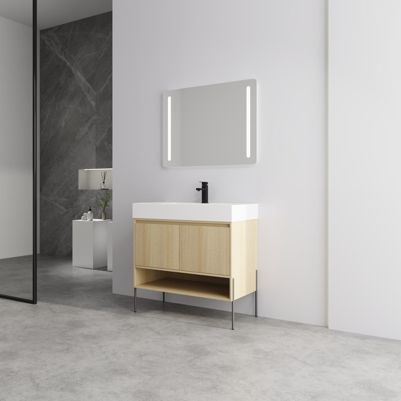 Ensemble de meuble-lavabo simple avec plateau 35,44 Andee