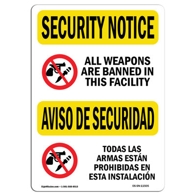 Osha Security Notice Sign
