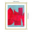 «Magenta Ribbon I» par Cartissi, reproduction d'art encadrée sur bois-109724886