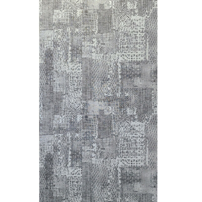 Papier peint texturé abstrait noir et blanc