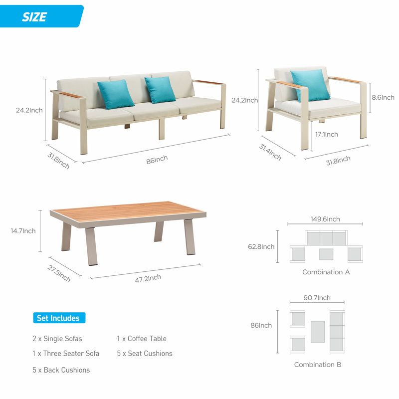 Nofi Outdoor 4 - Piece Conversation Set
