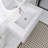 36" Single Sink Wall-Mounted Bathroom Vanity With Resin Basin-2090455215