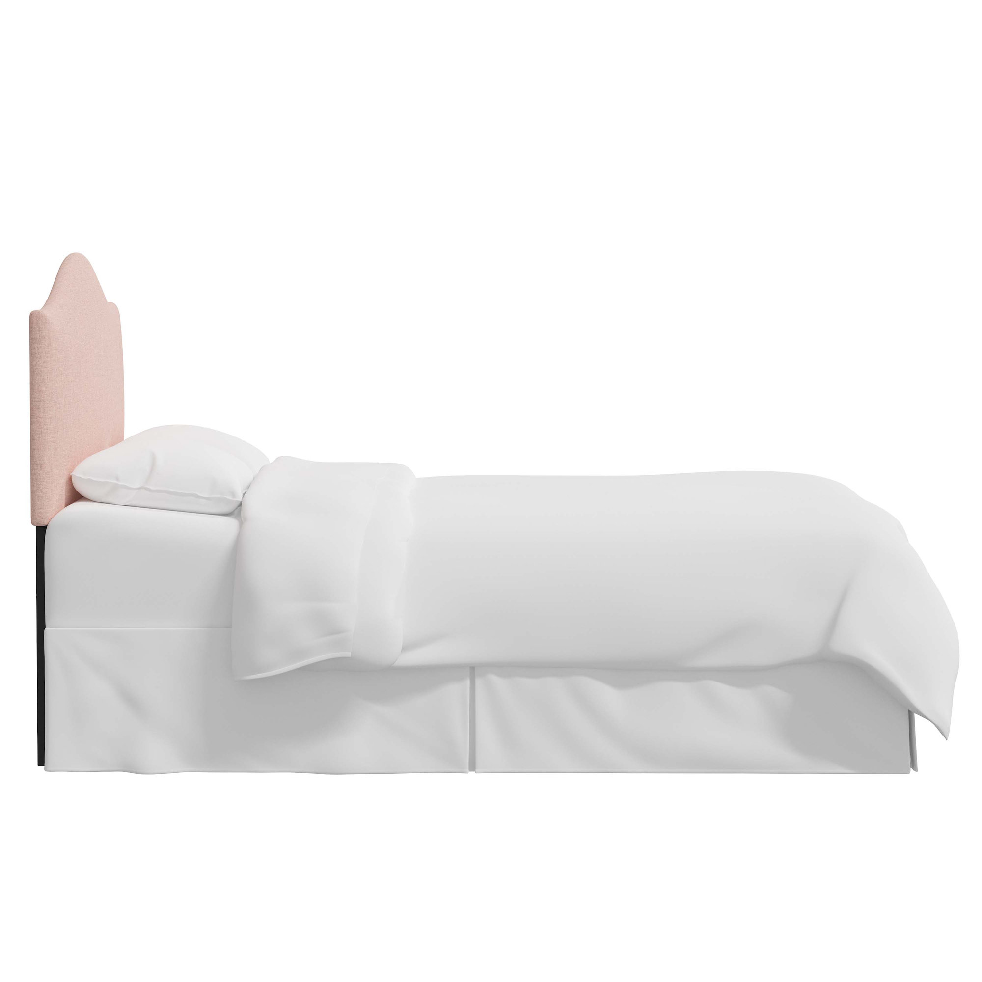 Hermosa Upholstered Panel Headboard, Queen, Zuma Rosequartz Textured Linen