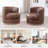 Genuine Leather Barrel Chair(Set Of 2)-673869883