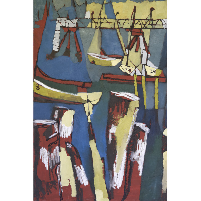 Maine Sails Portland I by Erin McGee Ferrell -  Painting, 46 cm H x 30 cm W, Wrapped Canvas