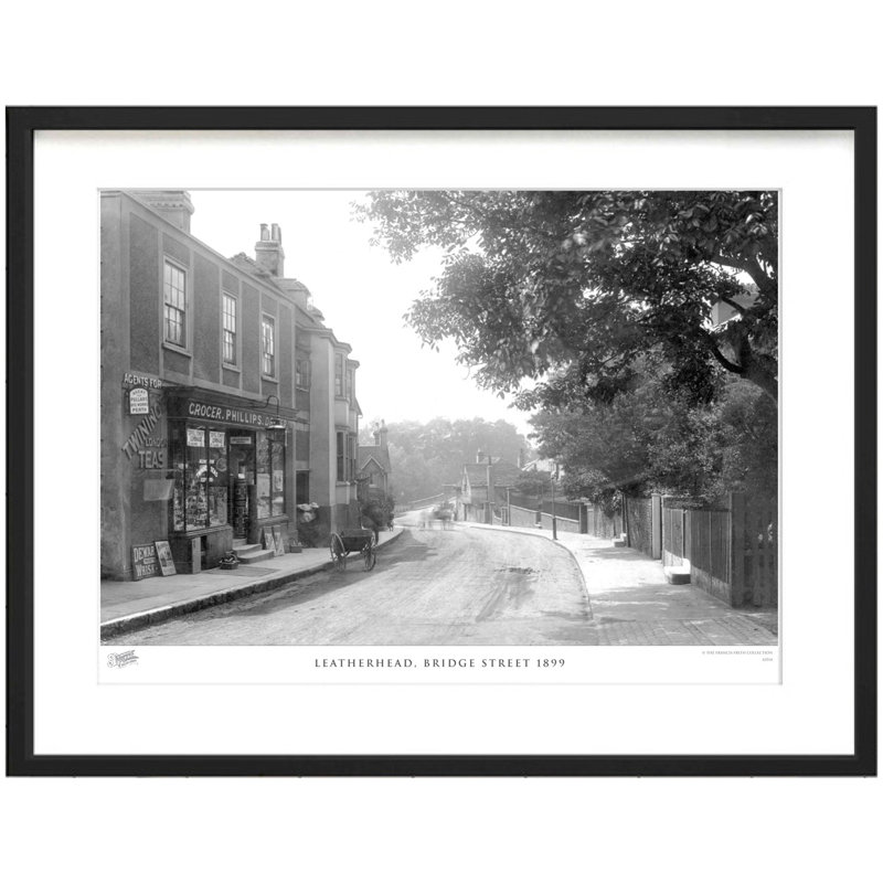 Leatherhead, Bridge Street 1899 by Francis Frith - Single Picture Frame Print, 28cm H x 36cm W x 2.3cm D