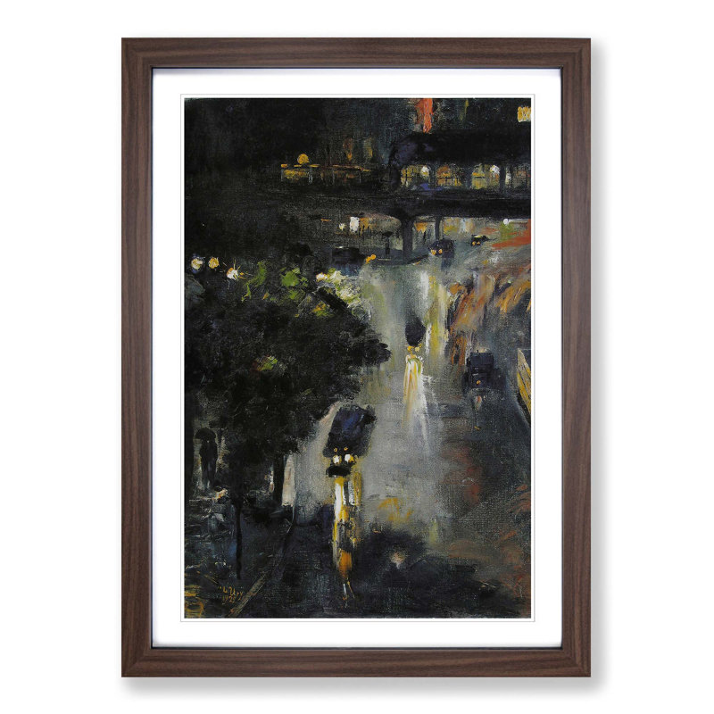 Lesser Ury - Single Picture Frame Painting, Walnut