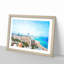 The Barcelona Skyline in Spain - Picture Frame Painting Print-56712744-56712745