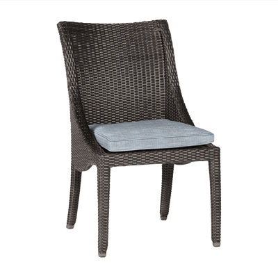 Athena Woven Side Chair - Black Walnut