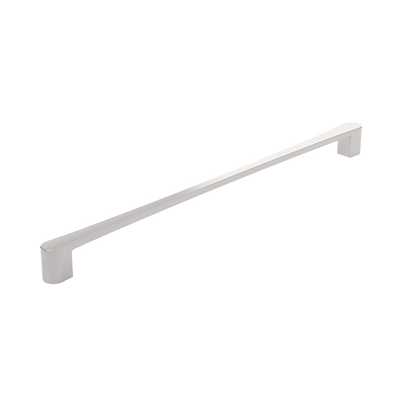 Poignée barre 12 5/8 po en métal, 12 5/8", Nickel brossé
