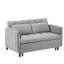 52 po gris avec fonction escamotable, conception moderne, pour le salon et le lit polyvalent des invités, causeuse décontractée, éponge rembourrée, conception d'espace