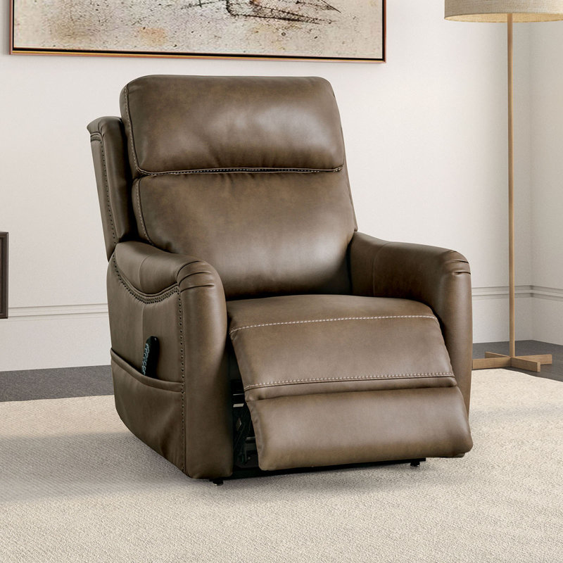 Fauteuil inclinable l 33,4 po, brun