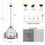20,28 po Lustre tambour 5 lumières Farmhouse-1305934261