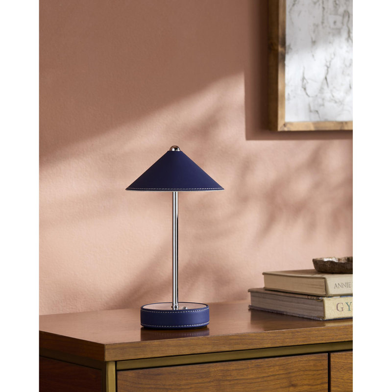 Buntin Integrated LED Table Lamp, Dark Blue