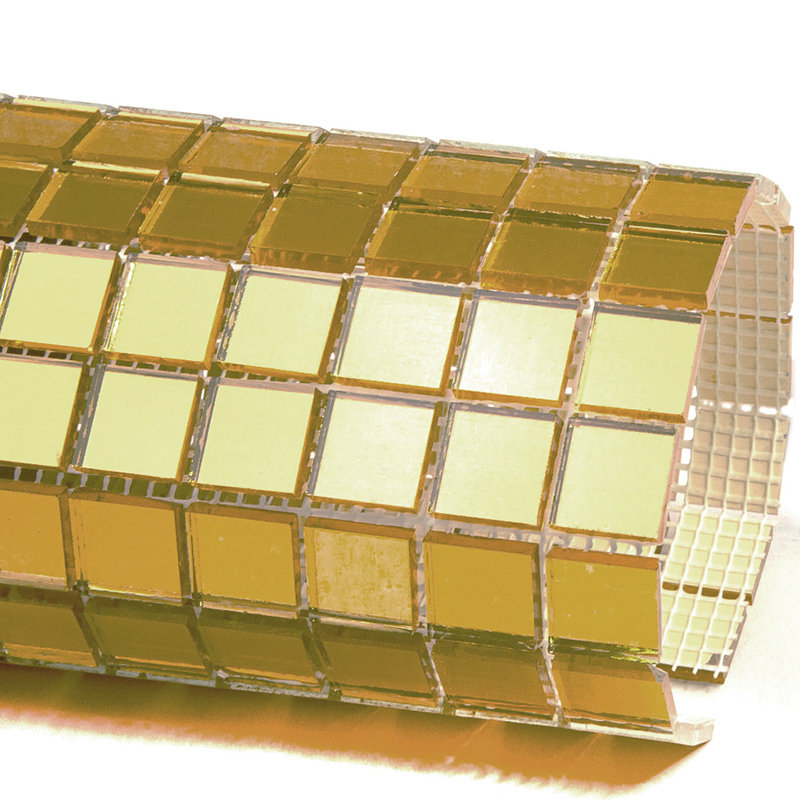 Carreau de mosaïque pour mur et plancher en verre 0,8 po x 0,8 po Altin, Or