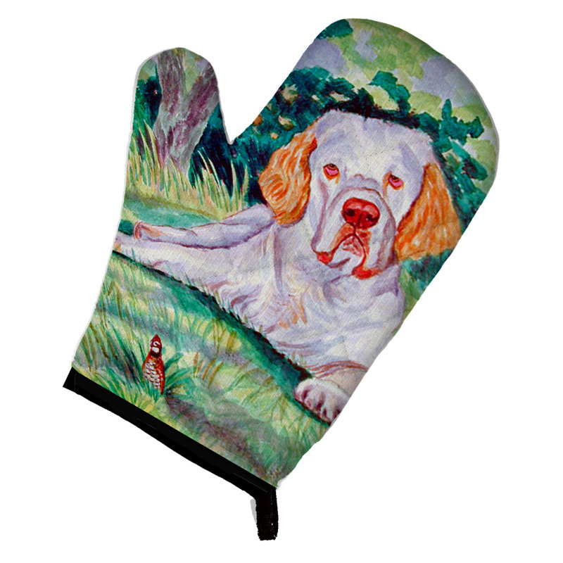 Caroline's Treasures Clumber Spaniel Polyester Oven Mitt
