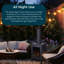 Convex Iron Wood Pellets Smokeless Chimnea