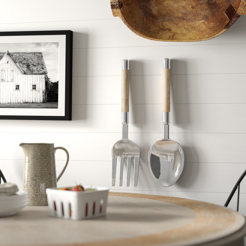 Ensemble de 2 ustensiles de cuisine pour décoration murale
