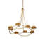 Lustre en cyrène doré