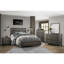 Mobilier de chambre à coucher à tiroirs en queue d'aronde de style contemporain avec finition grise et 1 pièce
