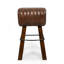 Upholstered Bar Stool with Solid Wood Frame