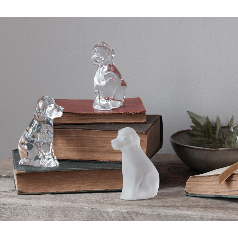 Handmade Glass Dog Figurine